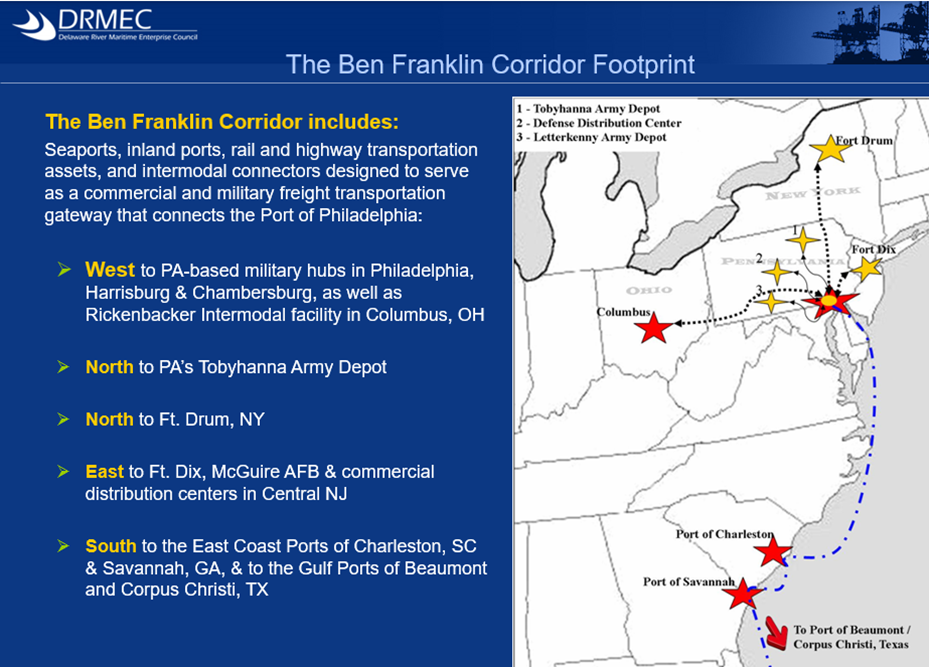 ben franklin corridor footprint